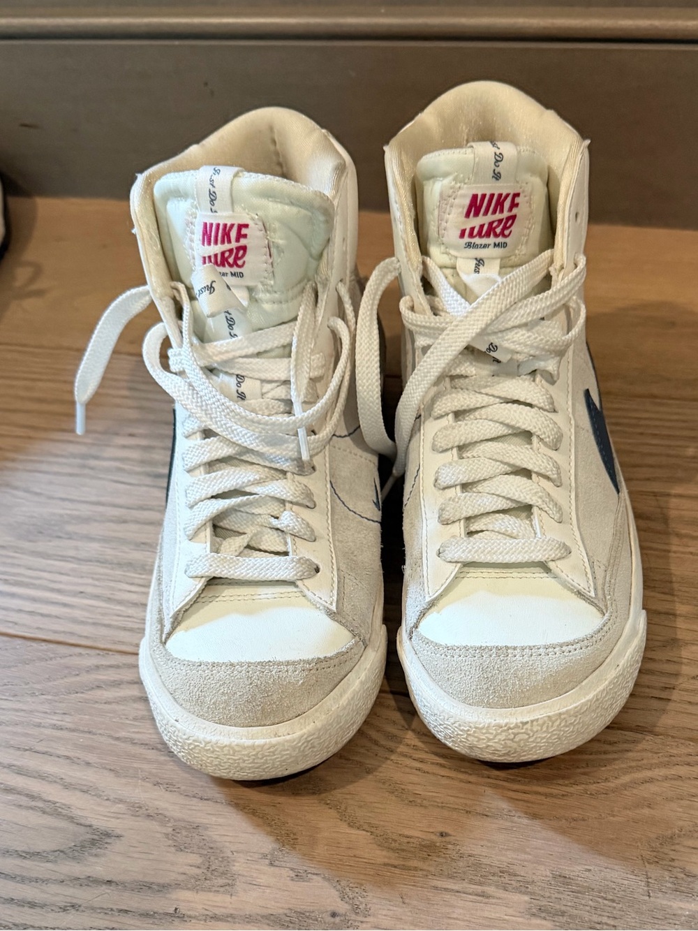 Nike Blazer Mid Vintage White High-Top Sneakers